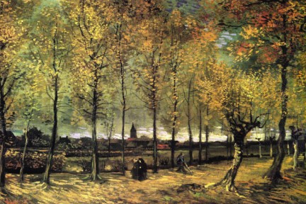 LANE WITH POPLARS - Van Gogh Painting On Canvas